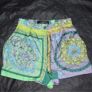 Versace Barocco Silk Shorts
